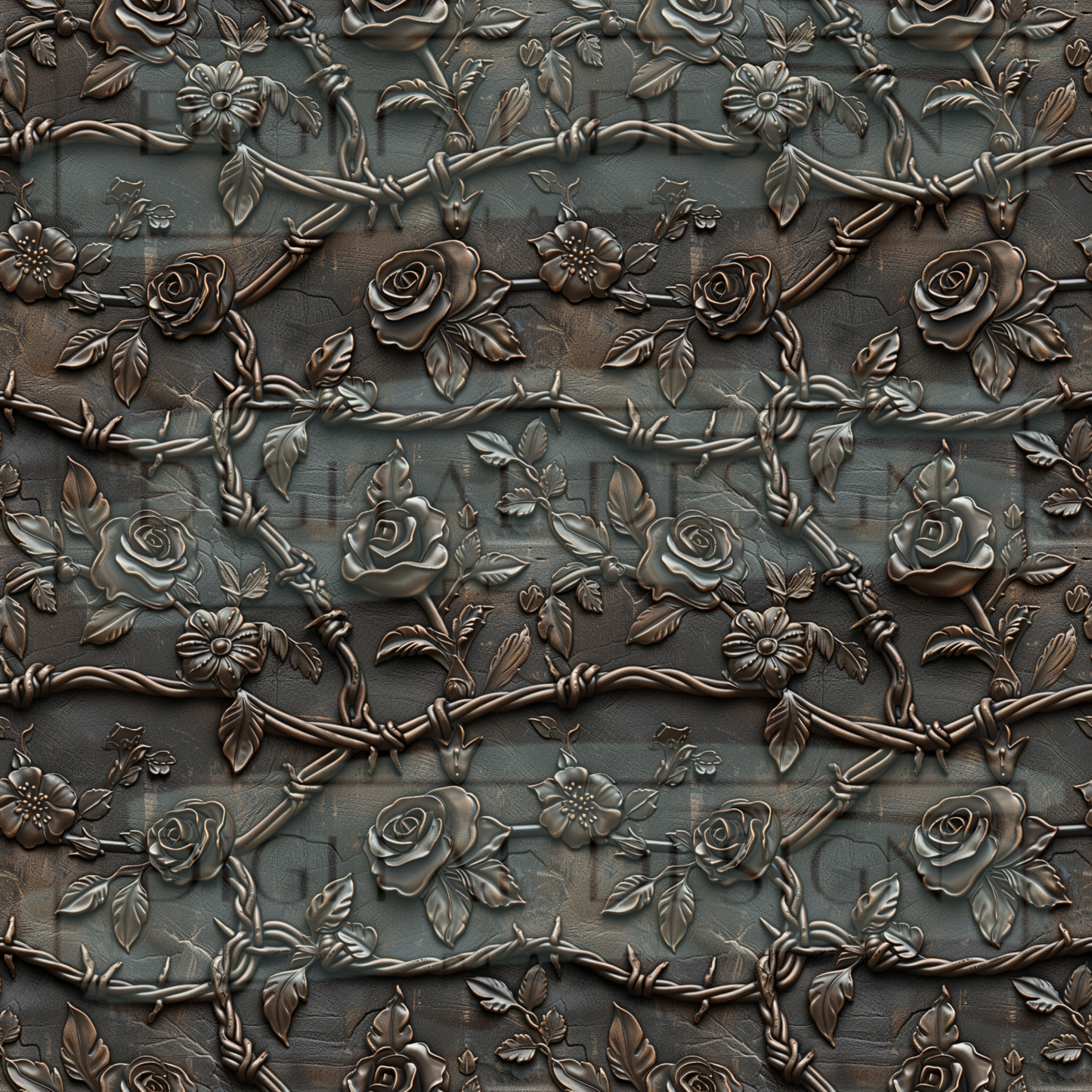 Leather and Barbed Roses VinylV2787
