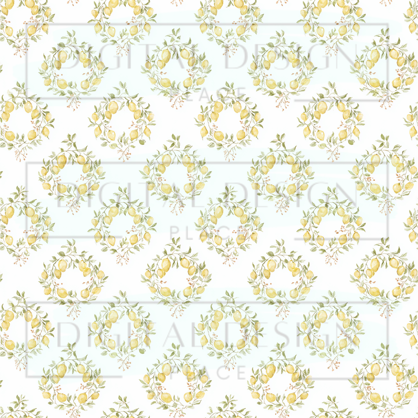 Lemon Wreaths VinylV2886