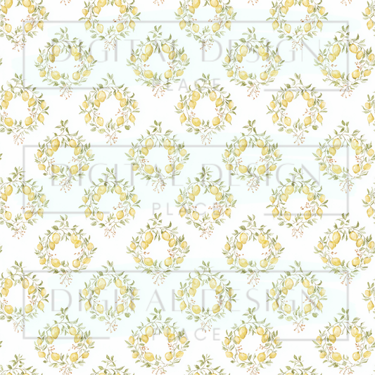 Lemon Wreaths VinylV2886