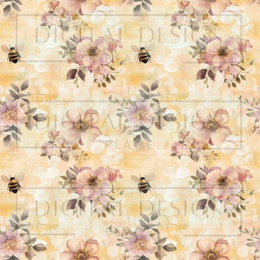 Beehive Blossoms VinylV2654