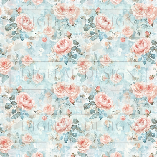 Chic Spring Florals 4 VinylV1227