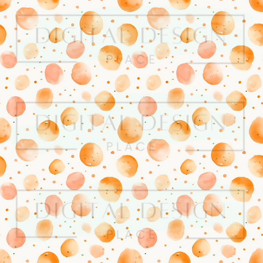 Peach Pit Dots VinylV1293