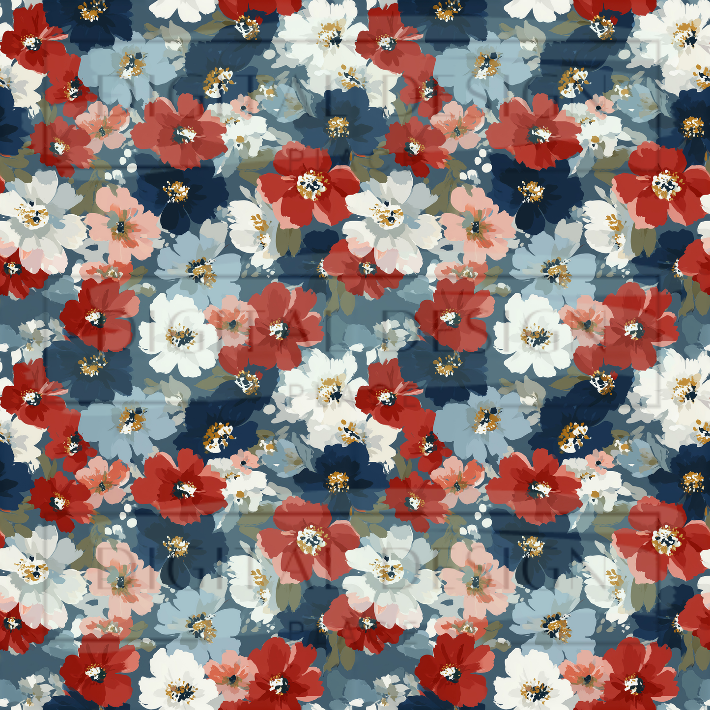 Americana Floral VinylV2918