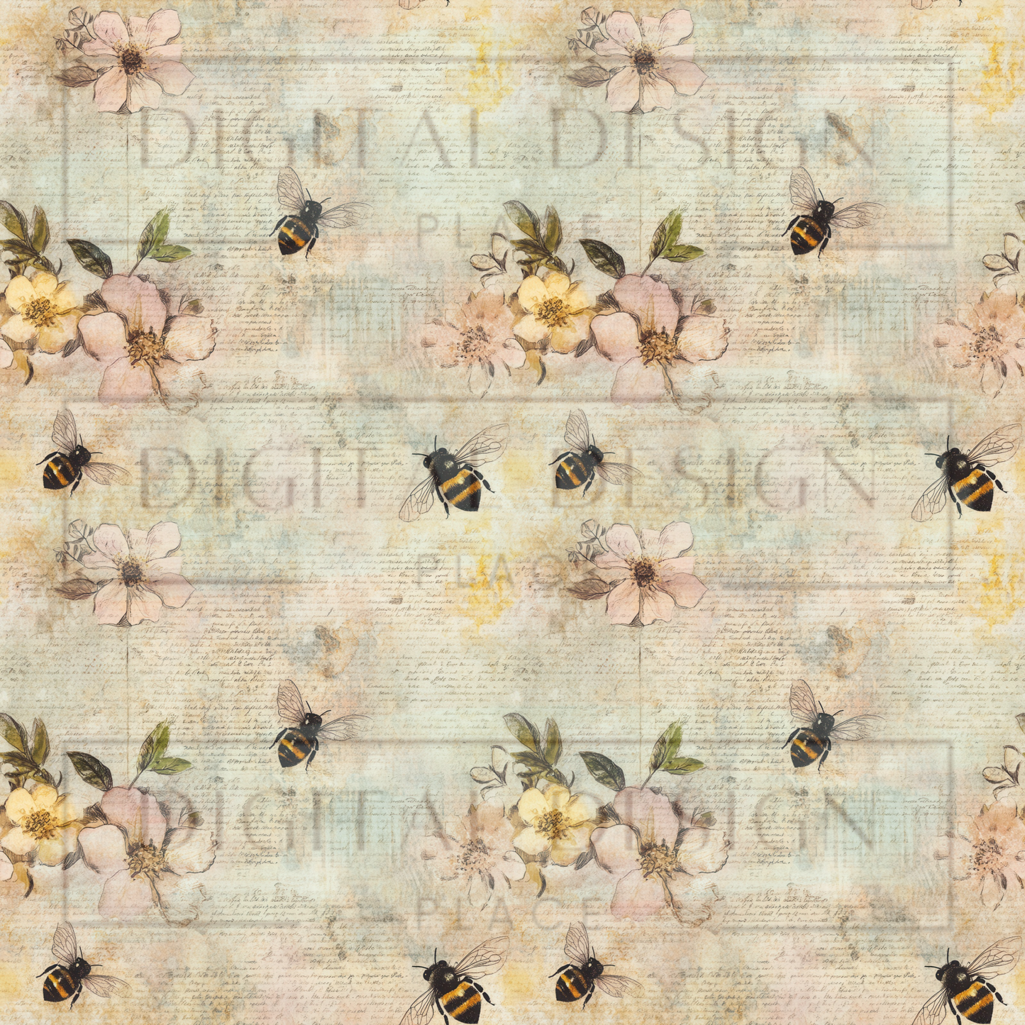 Beehive Blossoms VinylV2653