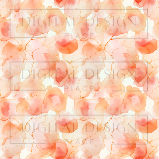 Peach Watercolor VinylV1294