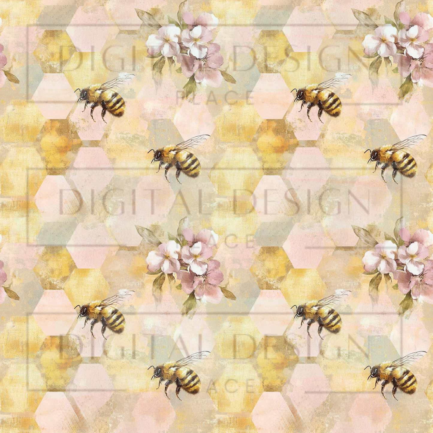 Beehive Blossoms VinylV2655