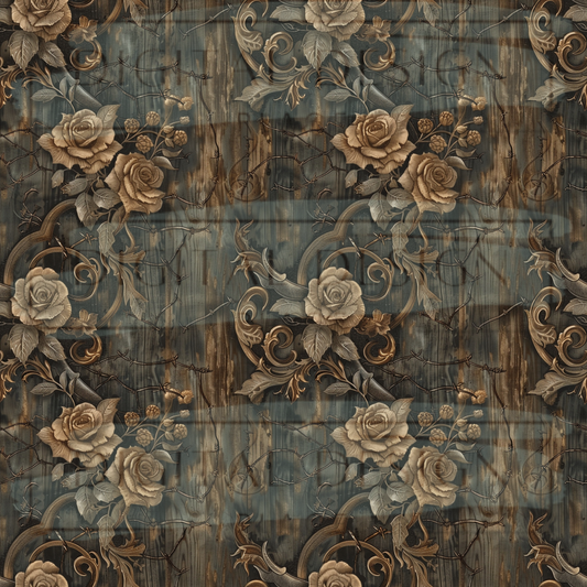 Leather and Barbed Roses VinylV2790