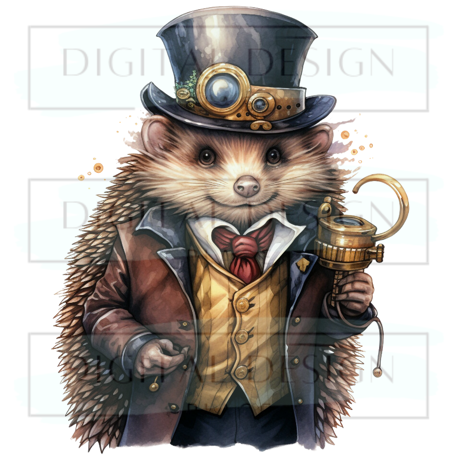 Steampunk Hedgehog ANIA164