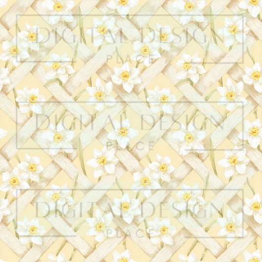 Lemon Flowers VinylV2883