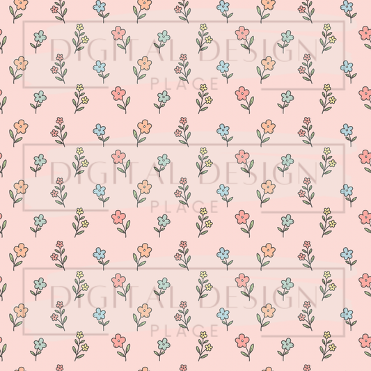 Silly Goose Pink Florals VinylV2834