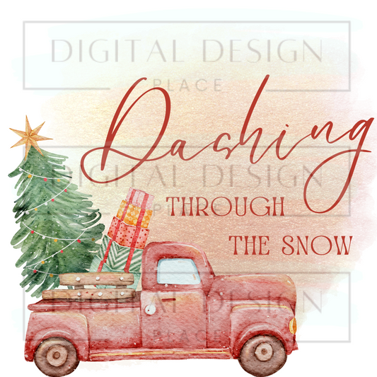 Vintage Christmas Truck CHRC4