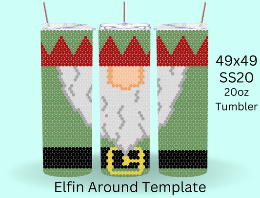 Elfin Around Rhinestone Template RTSTO5