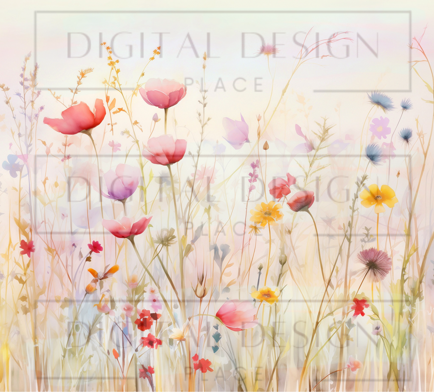Watercolor Wildflowers TWYT253
