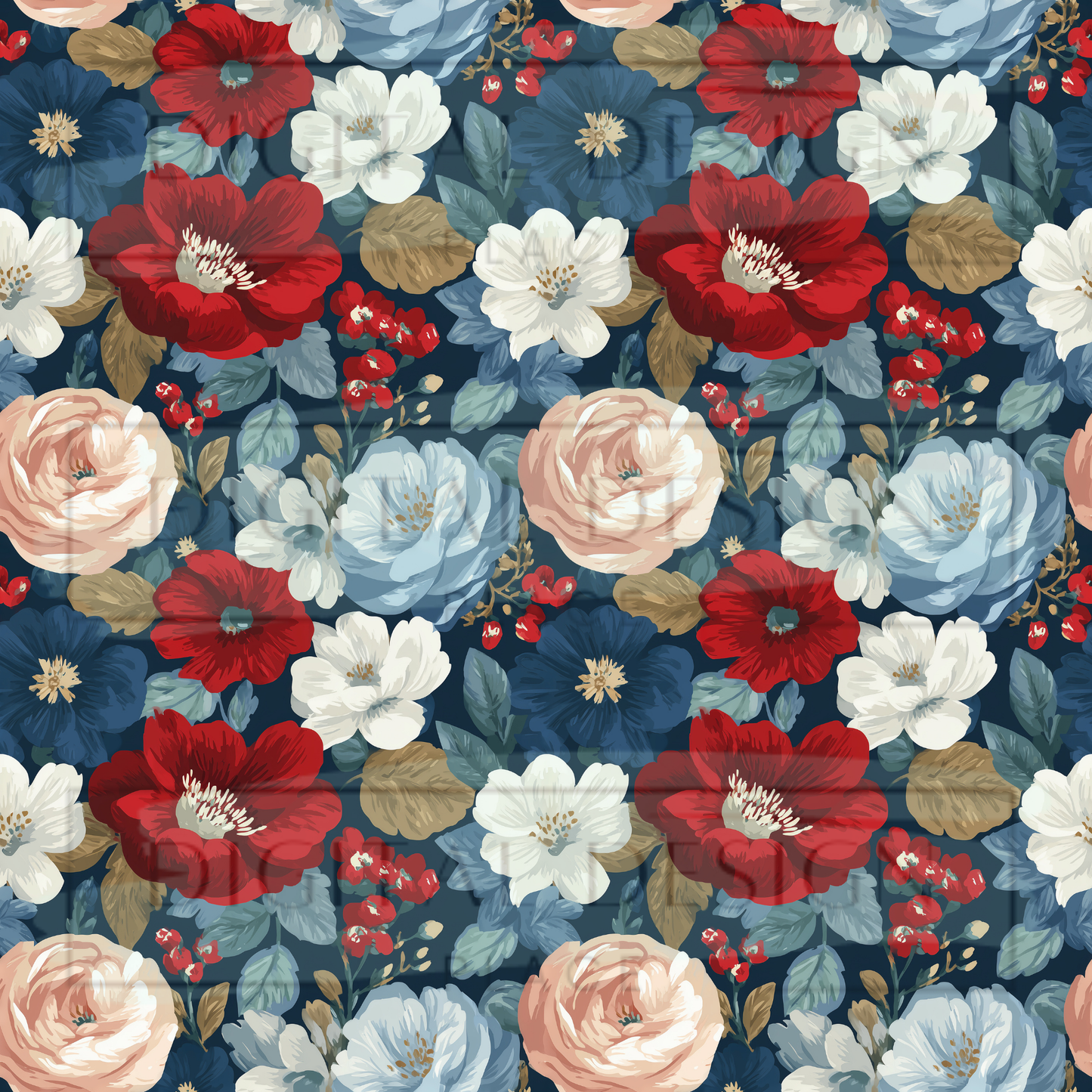 Americana Floral VinylV2916