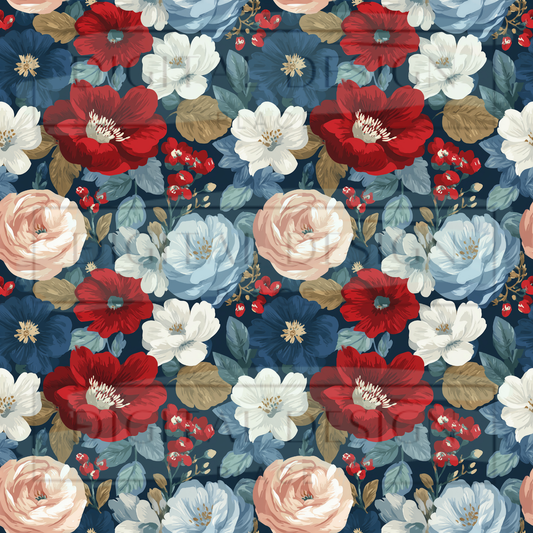 Americana Floral VinylV2916