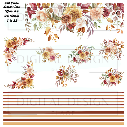 Fall Florals Design Sheet DS20