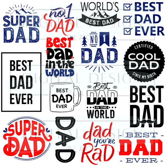 Best Dad Decals ELEE134