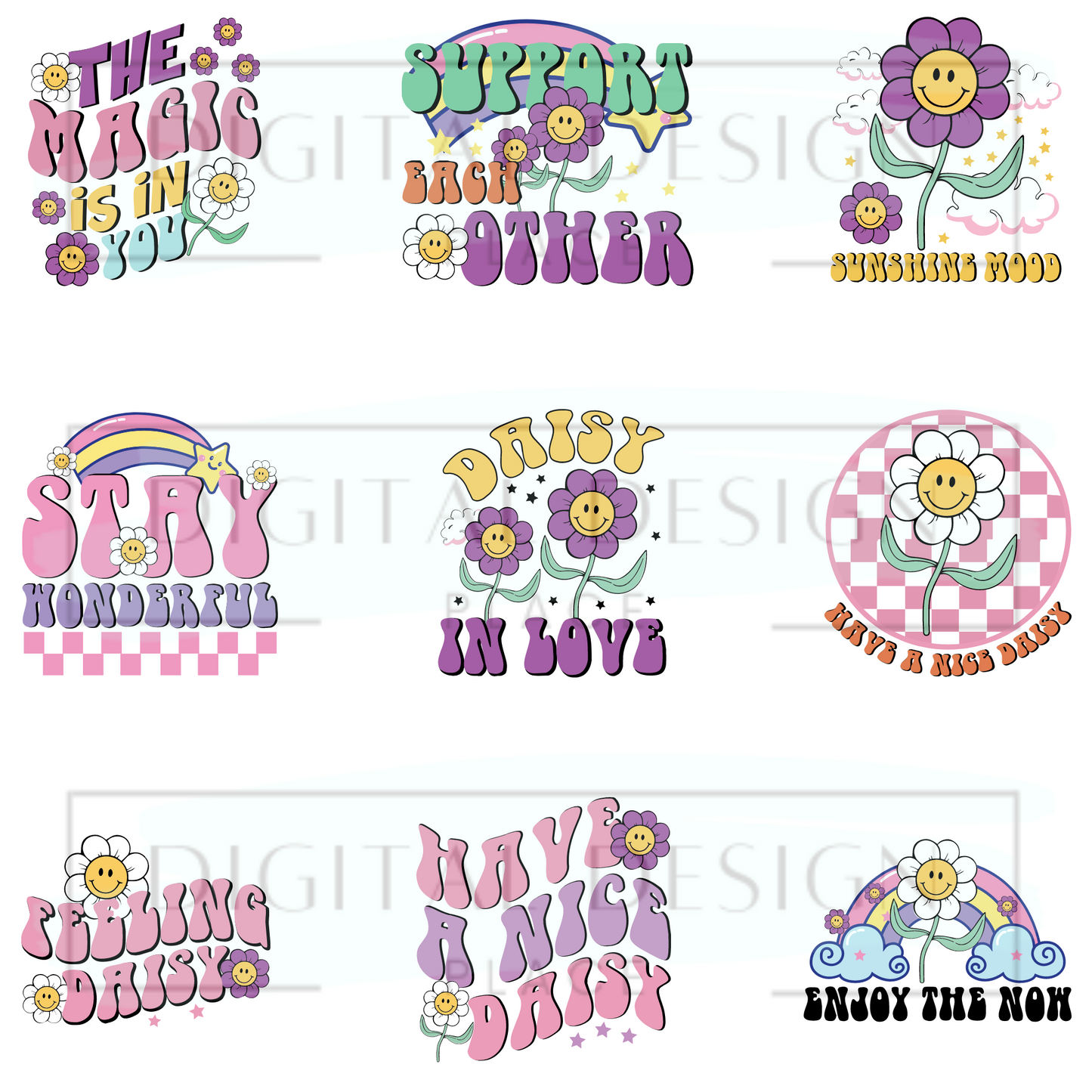 Have a Nice Daisy Decal Sheet ELEE214