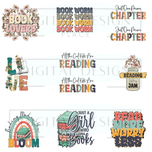 Book Nerd Decal Sheet ELEE228