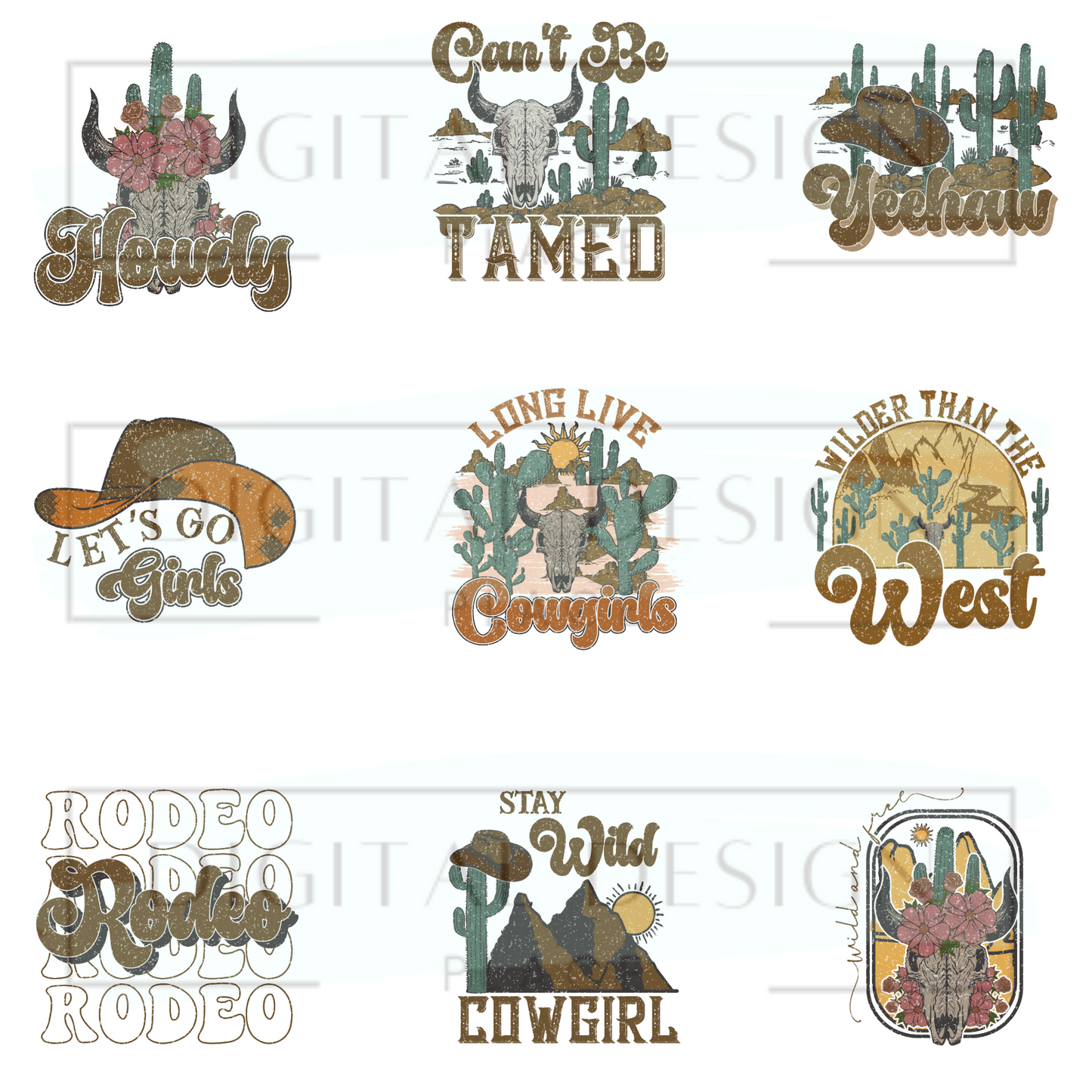 Long Live Cowgirls Decal Sheet ELEE229