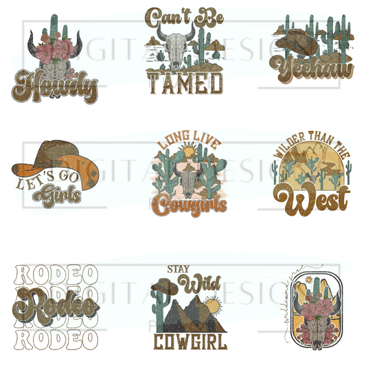 Long Live Cowgirls Decal Sheet ELEE229