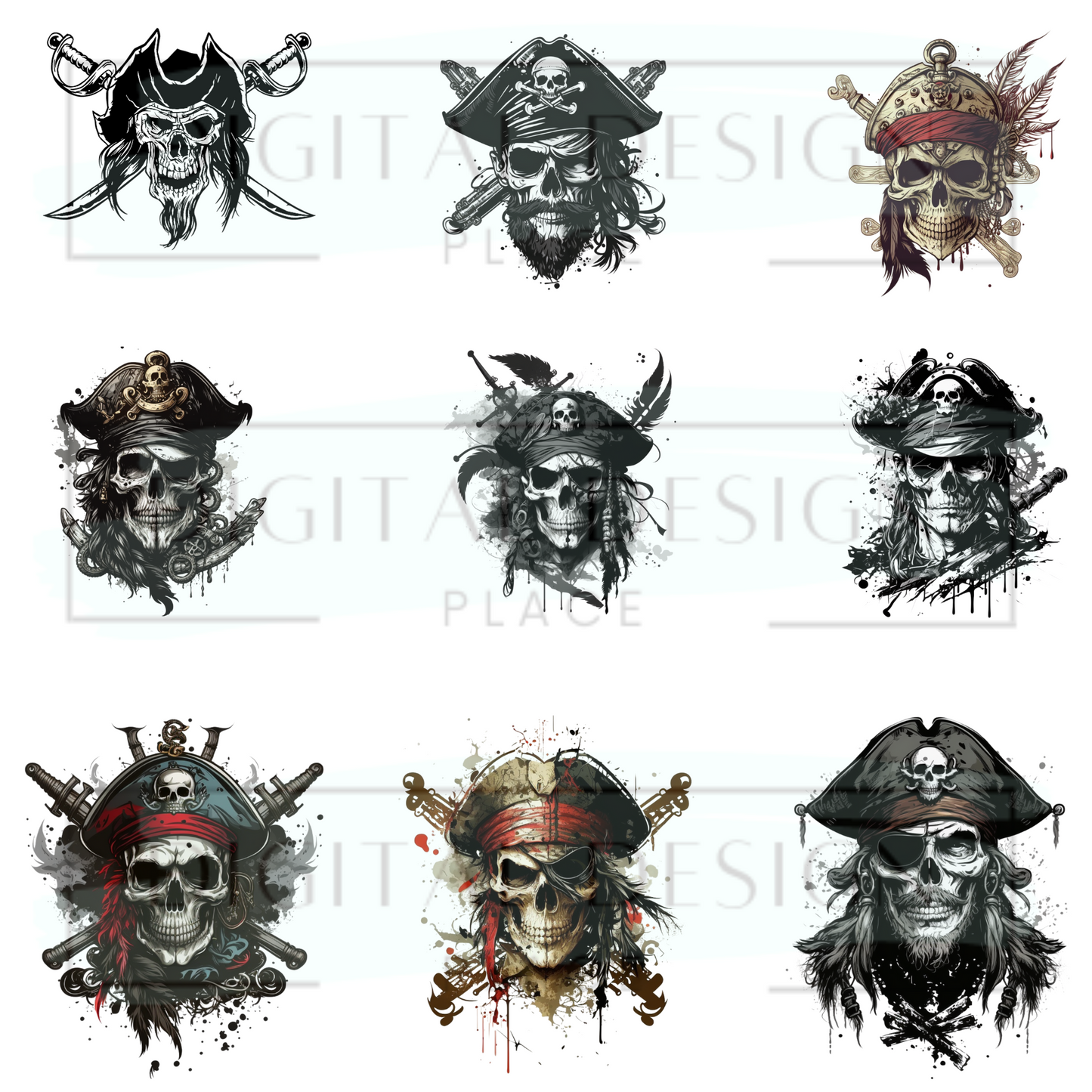 Pirate Skulls ELEE230