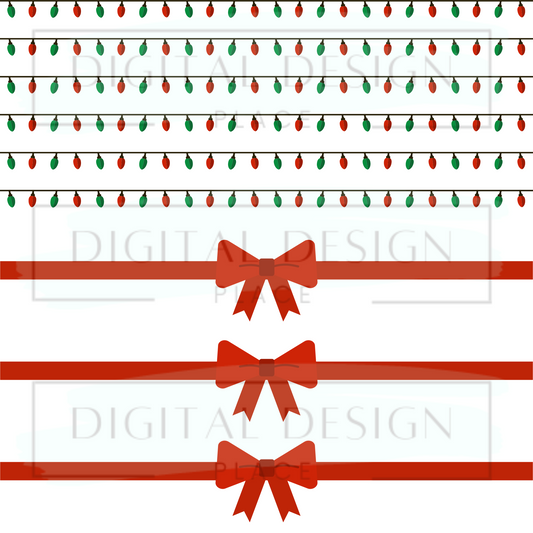 Christmas Lights and Bows ELEE282