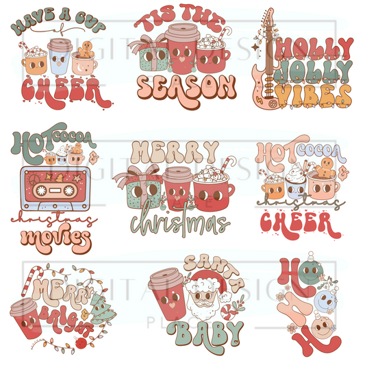 Tis the Season Retro Christmas ELEE300