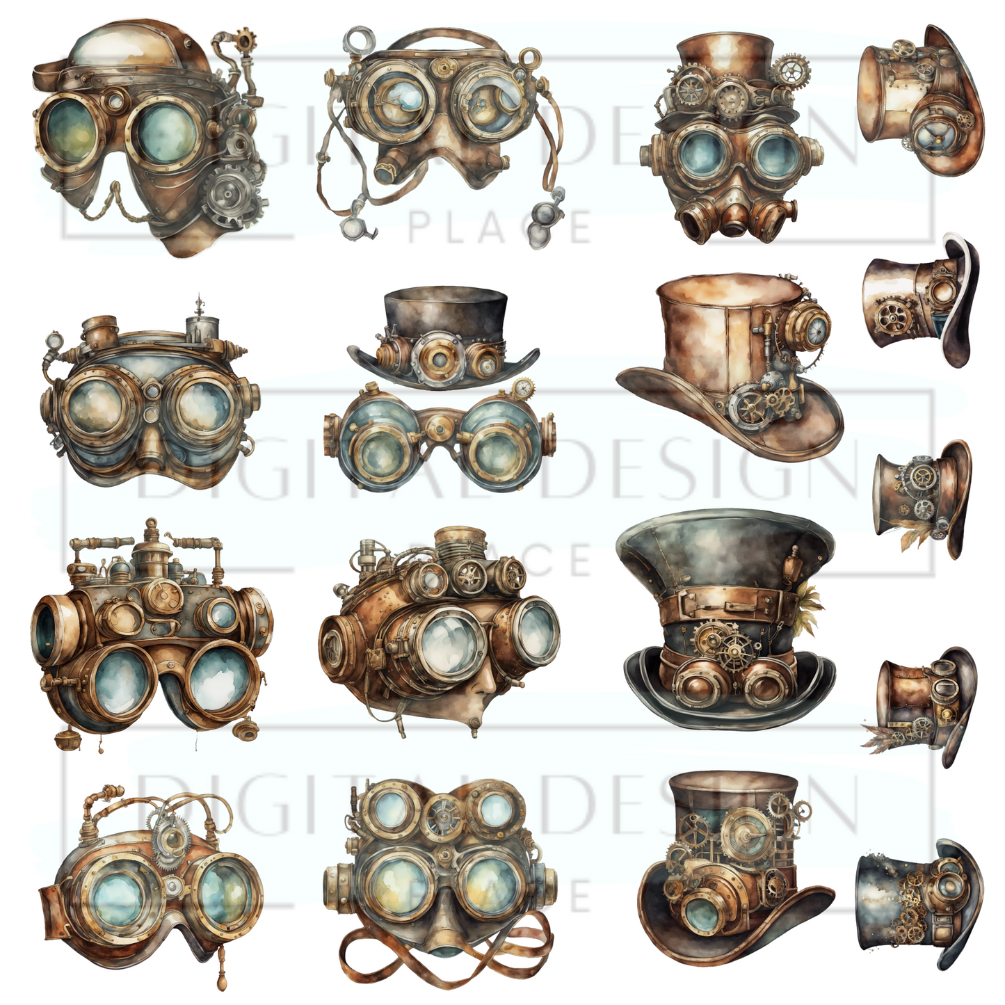 Steampunk Helmets ELEE333