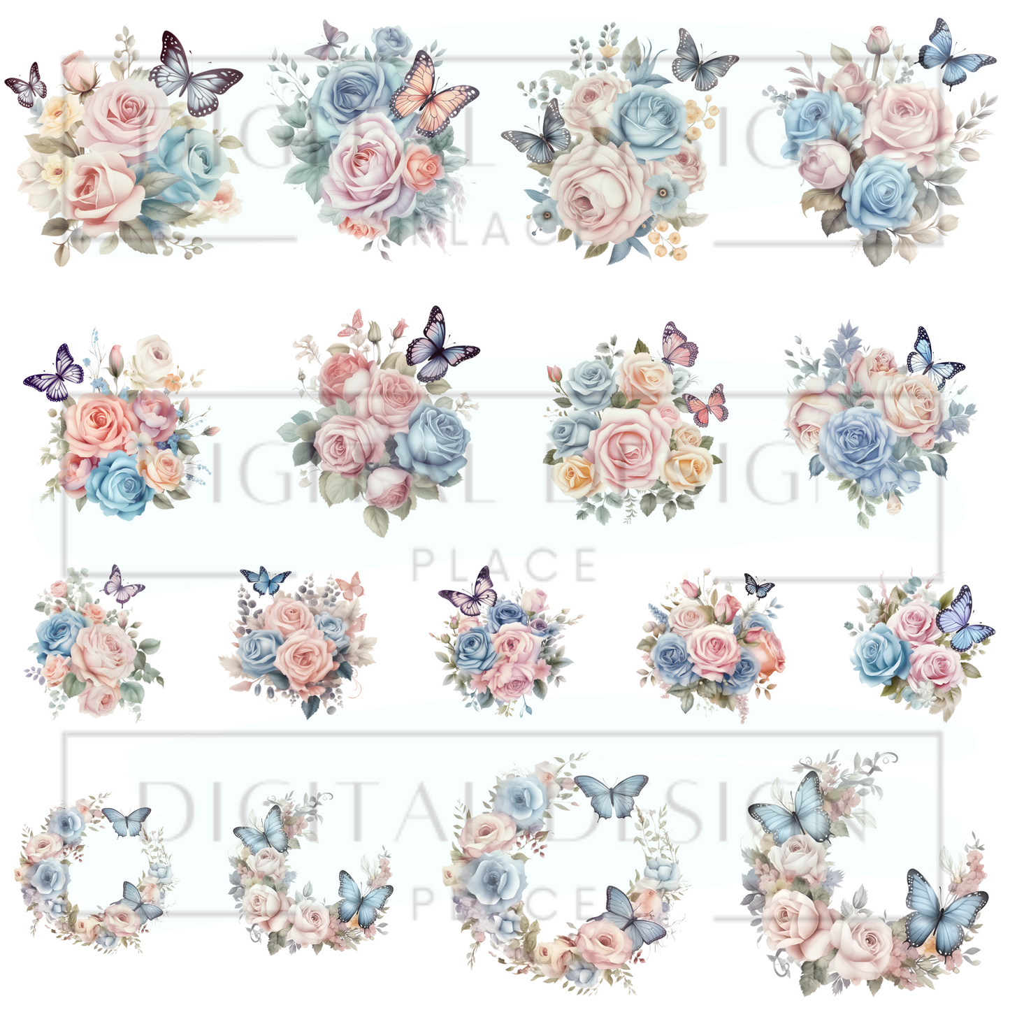 Pastel Butterflies ELEE355