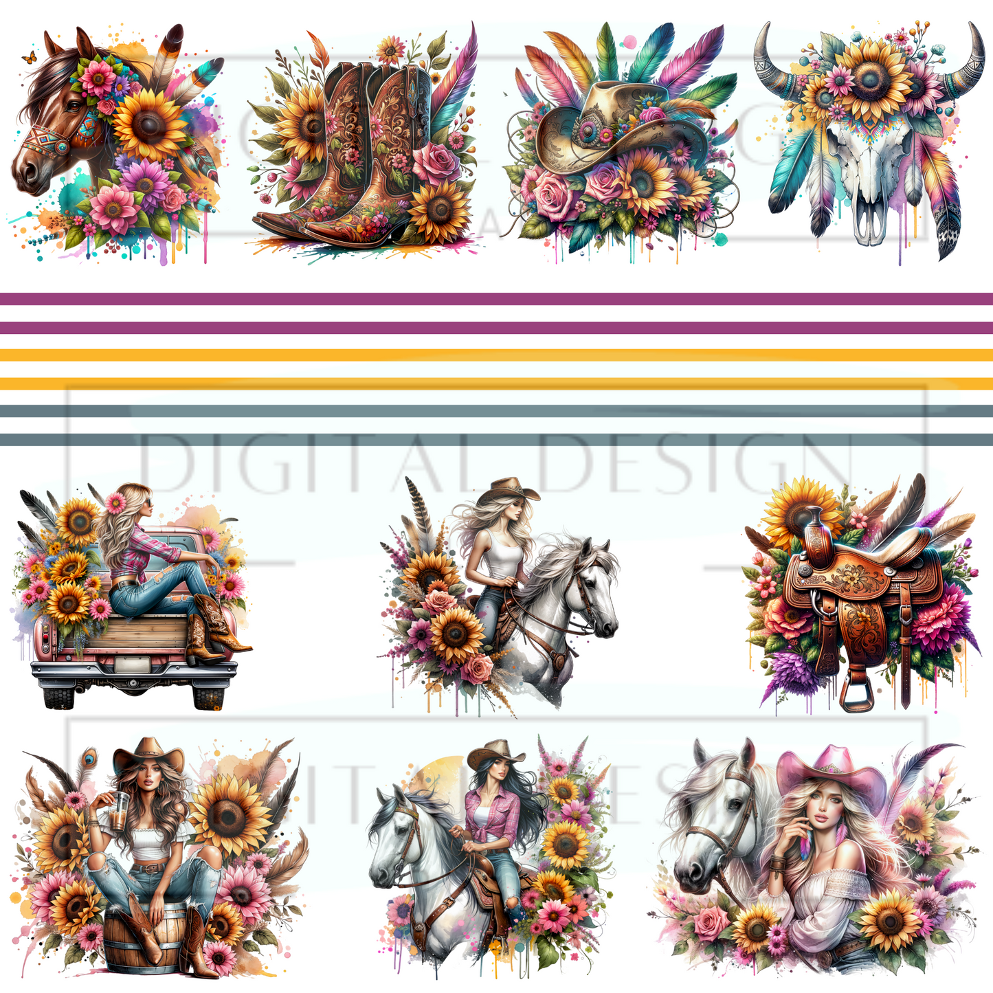 Sunflower Cowgirls ELEE393