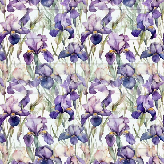 Purple Irises VinylV2935