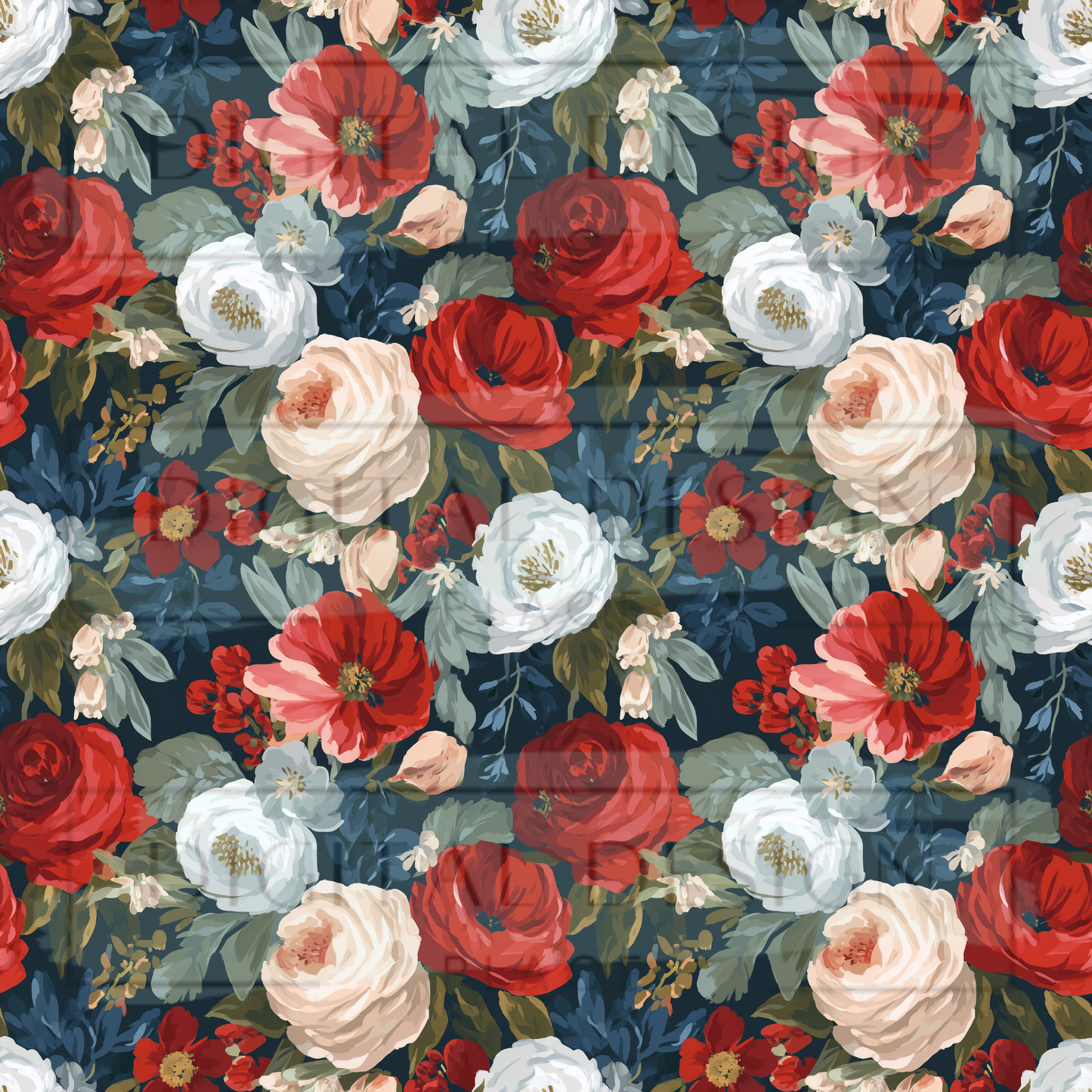 Americana Floral VinylV2915