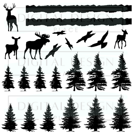 Forest Silhoutte EleE98