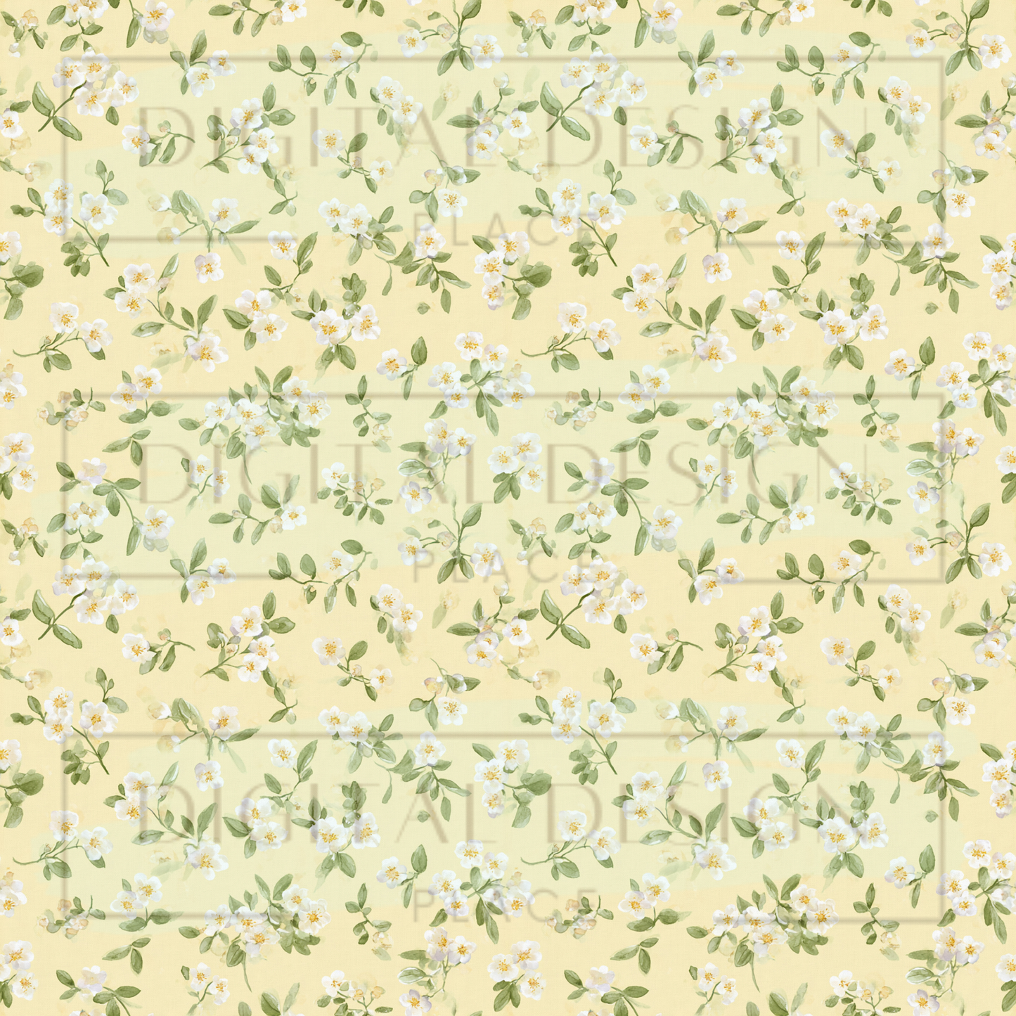 Lemon Flowers VinylV2882