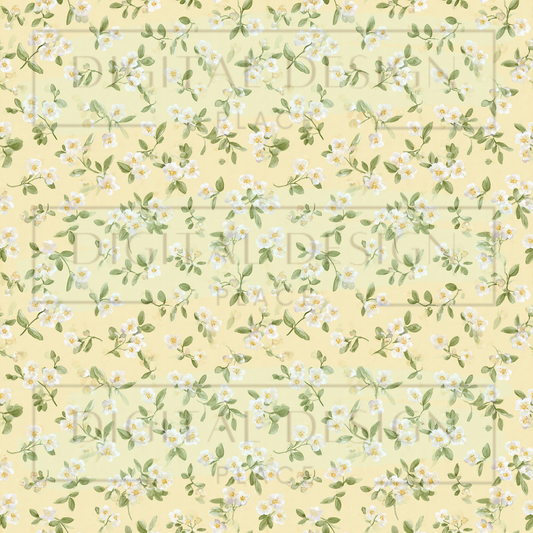 Lemon Flowers VinylV2882