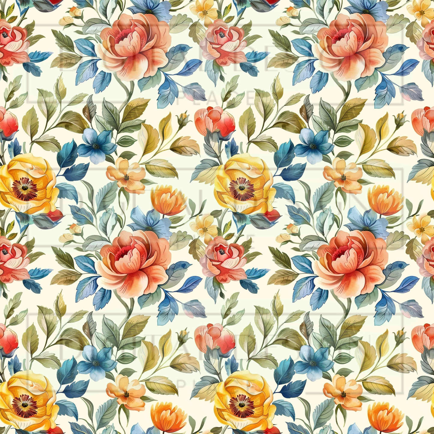 Spring Traveller Florals VinylV2839