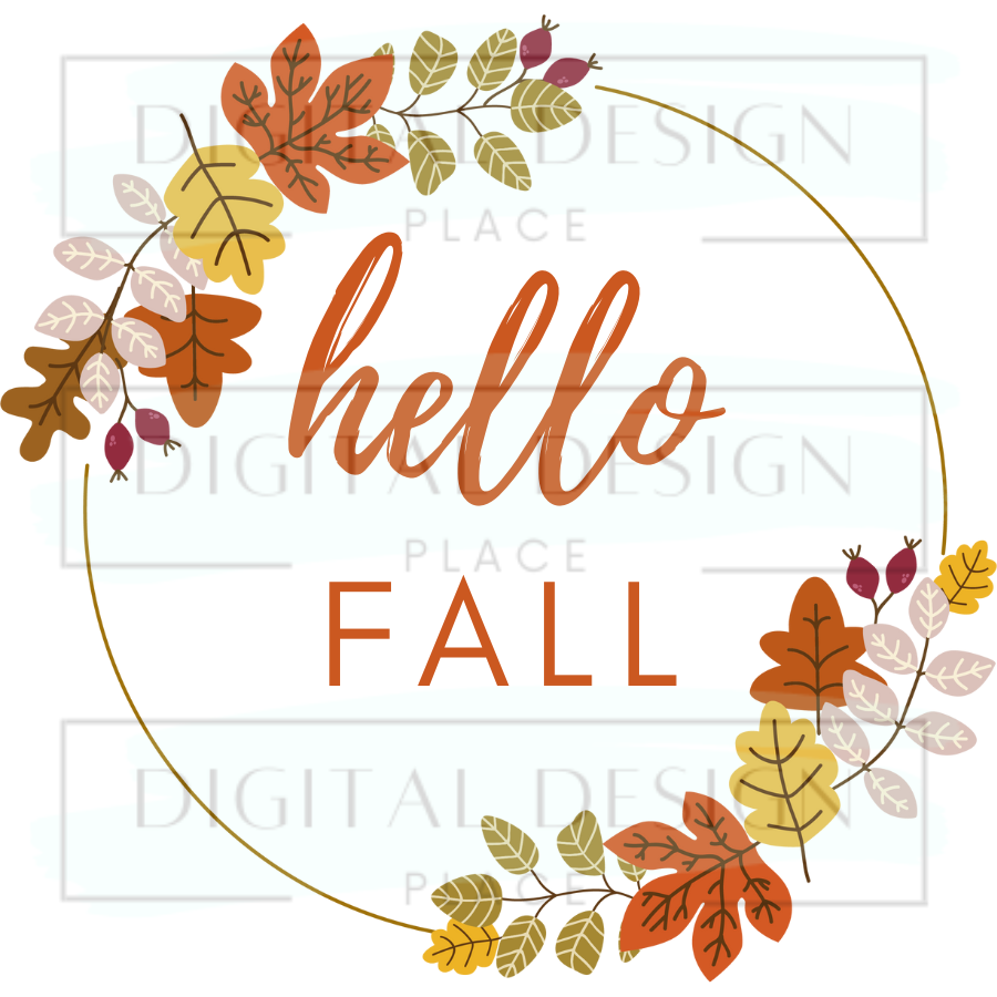 Hello Fall Frame FALLF9