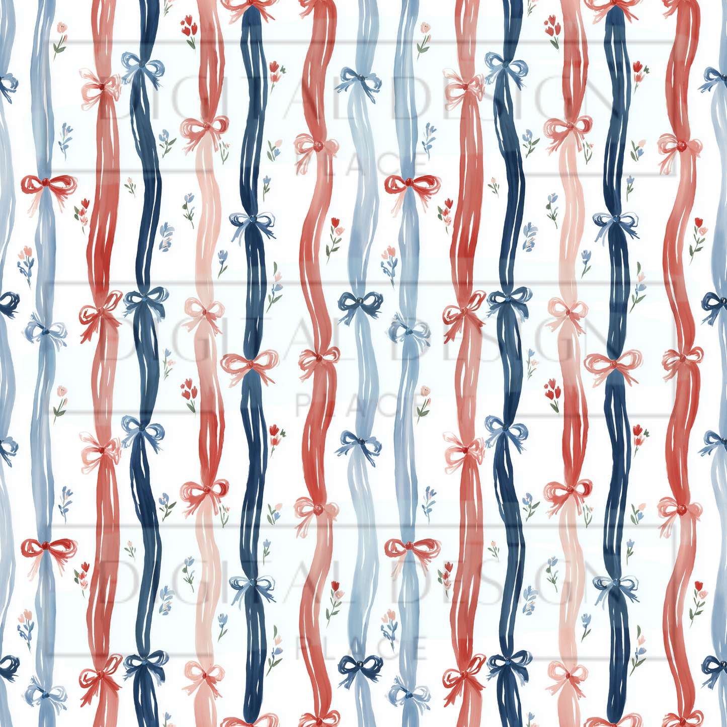 Country Chic Americana Bows VinylV2907