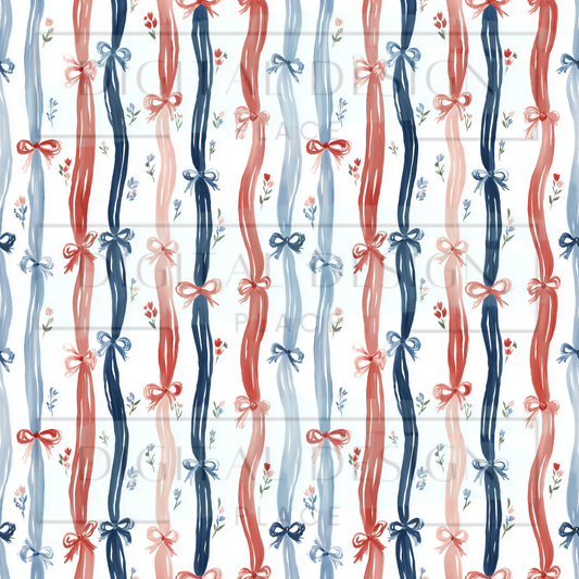 Country Chic Americana Bows VinylV2907