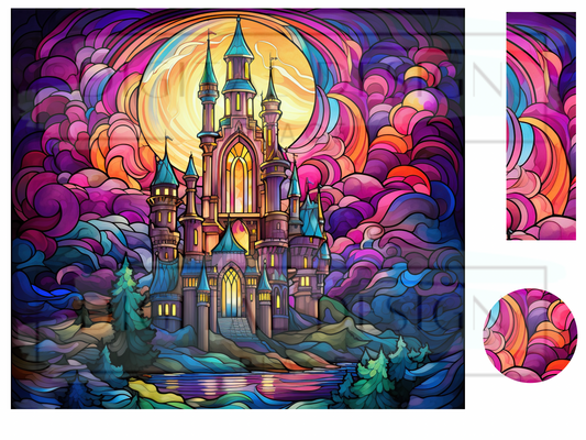 Stained Glass Princess Palace WrB135