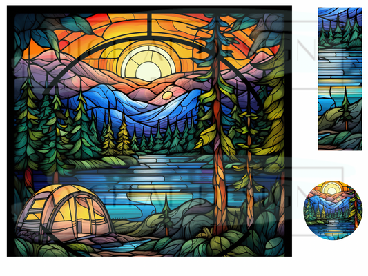 Stained Glass Camp Out WrB136