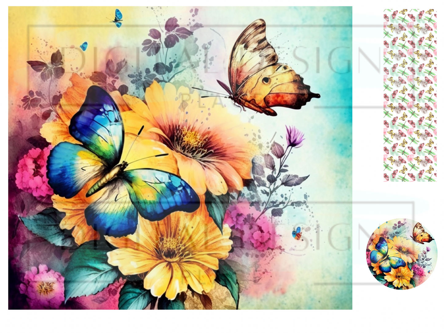 Butterfly Colorful WrB148