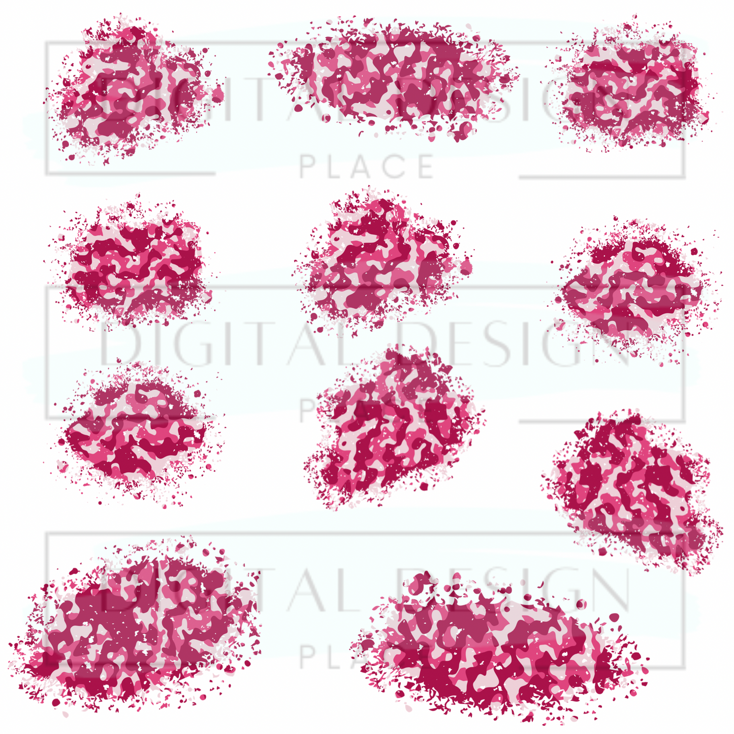 Pink Camo Patches ELEE278