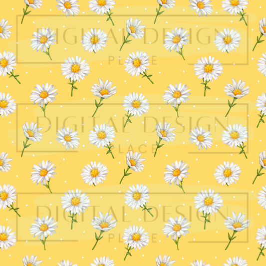 Yellow Daisies Scattered VinylV795