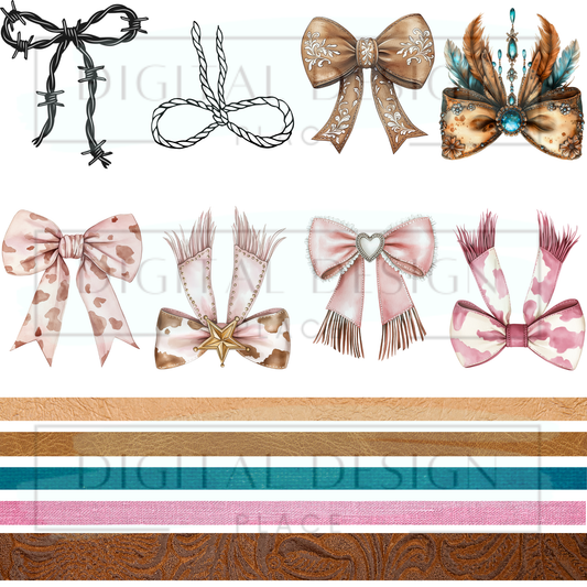 Cowgirl Bows ELEE404