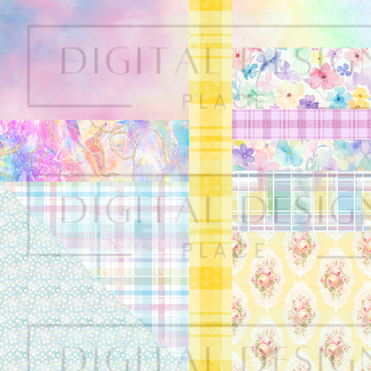 Spring Pastels Fusion Collage MM38