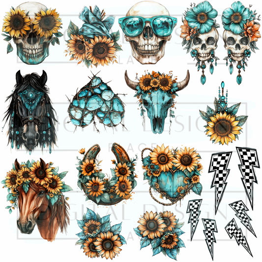 Turquoise Cowgirl ELEE406