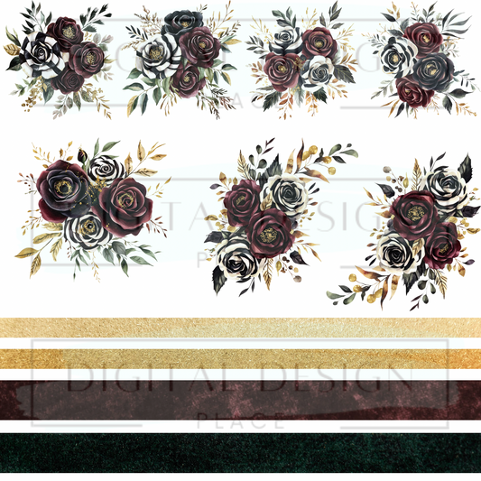 Gothic Circus Florals ELEE410