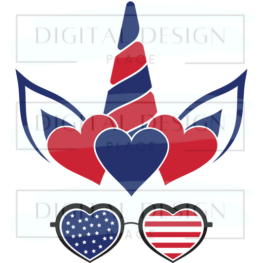 RWB Unicorn Glasses KidK10